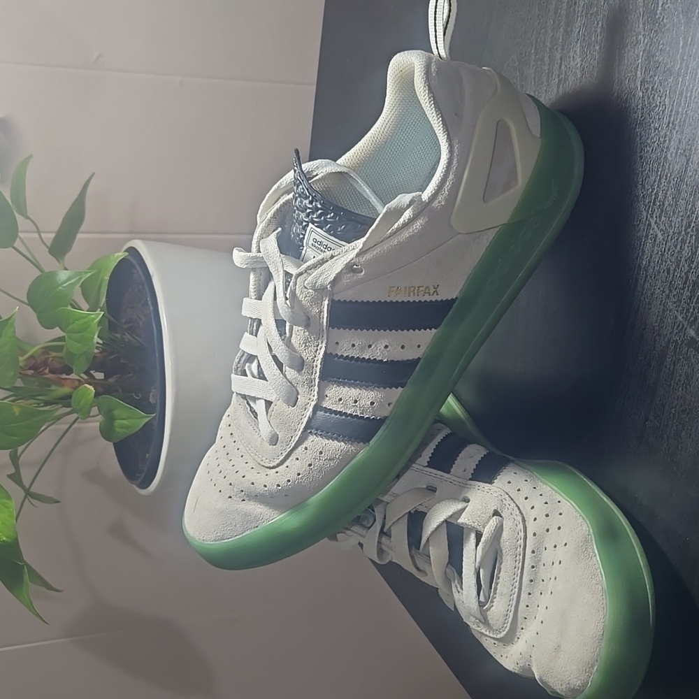 Adidas Men Sneakers - Gray with Green Sole